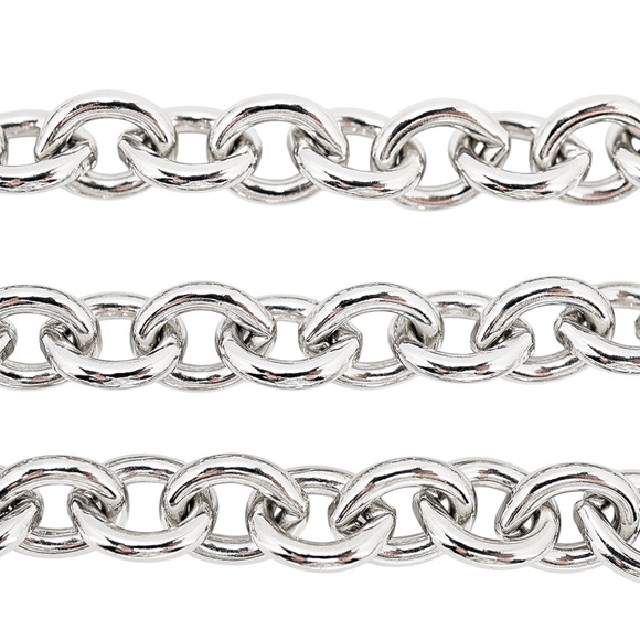 Vintage Monet Silver-Tone Chunky Chain Necklace - Classic Bold Layering 1980s - Picture 5 of 6